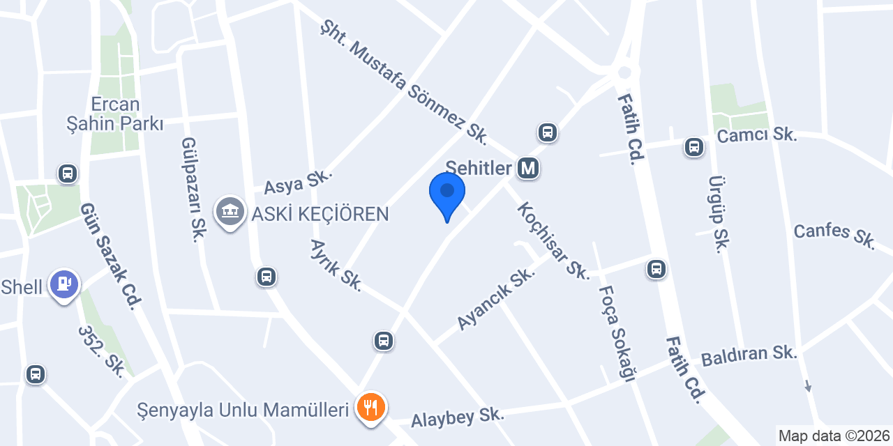 Trafik Fırın Keçiören Şubesi konumu
