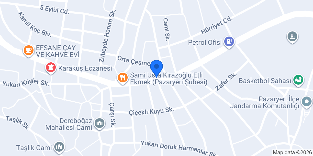 Pazarlıbey Kasabı konumu
