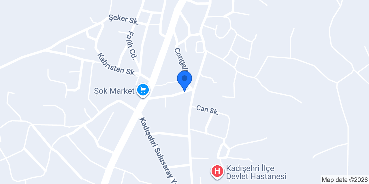 Kadışehri Müftülüğü konumu