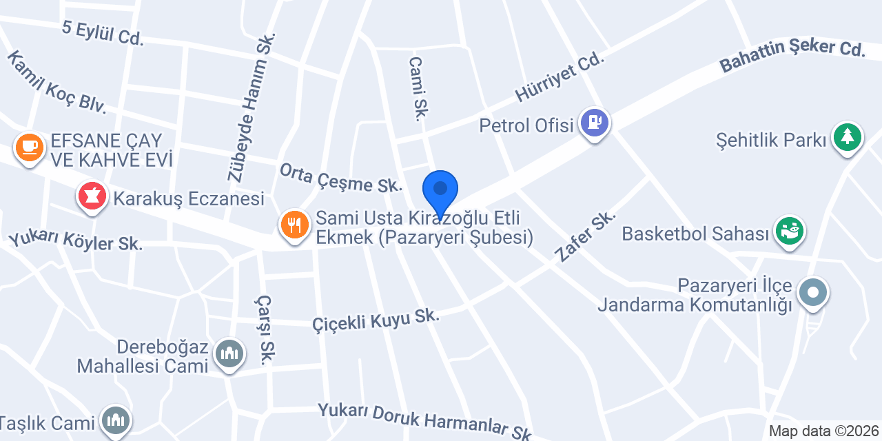 Pazaryeri Yarka konumu