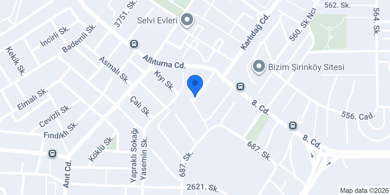 Angora Villaları konumu