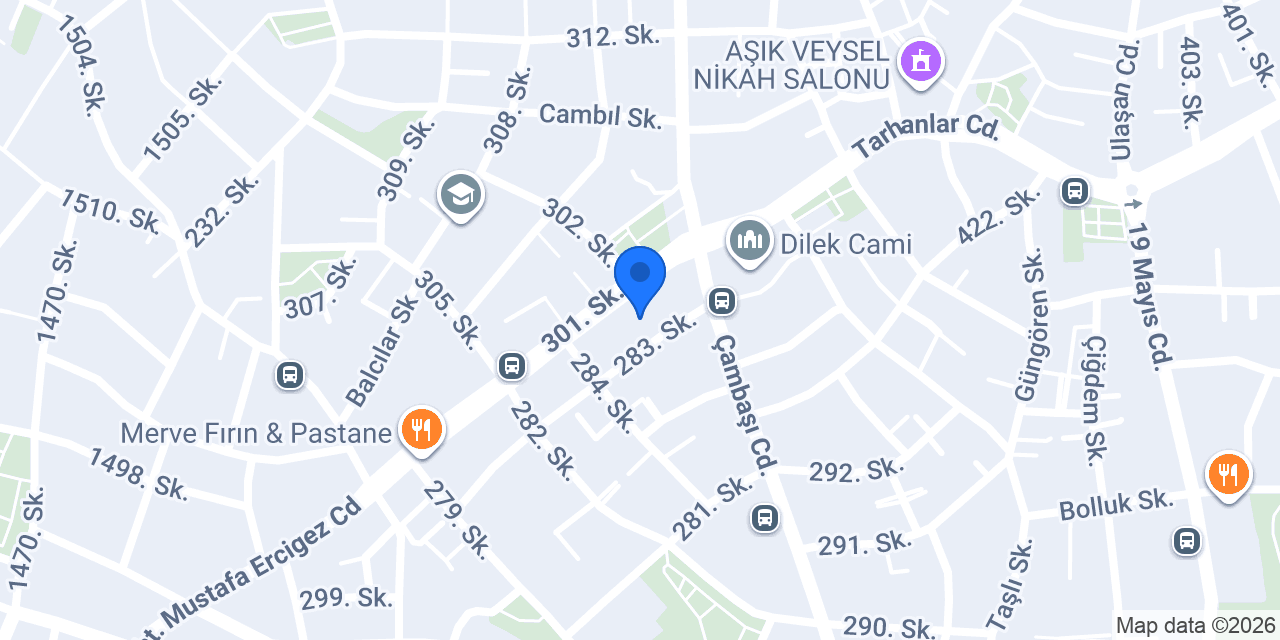 DK Devrez Kırtasiye Esertepe Şubesi konumu