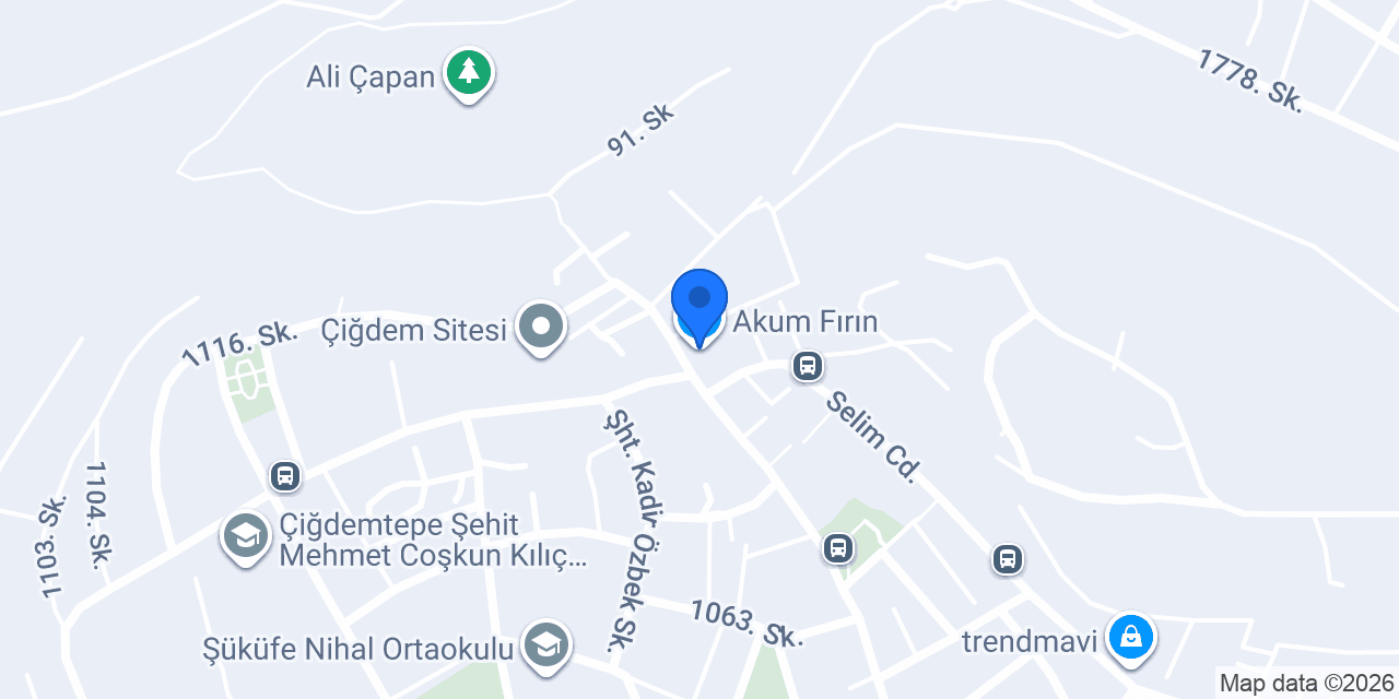 Akum Fırın konumu