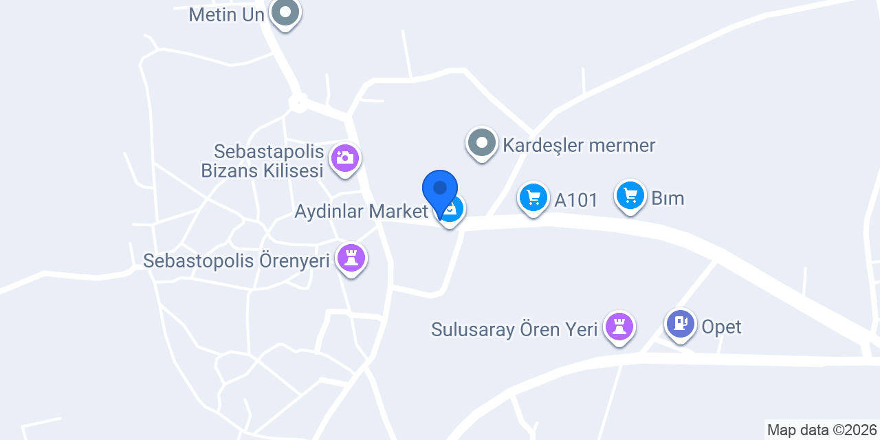 Sulusaray Taksi Şükrü SEZER konumu