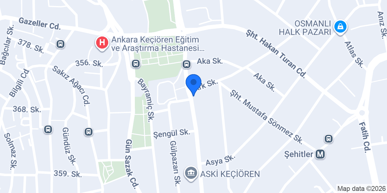 Ankara Oto Kiralama konumu