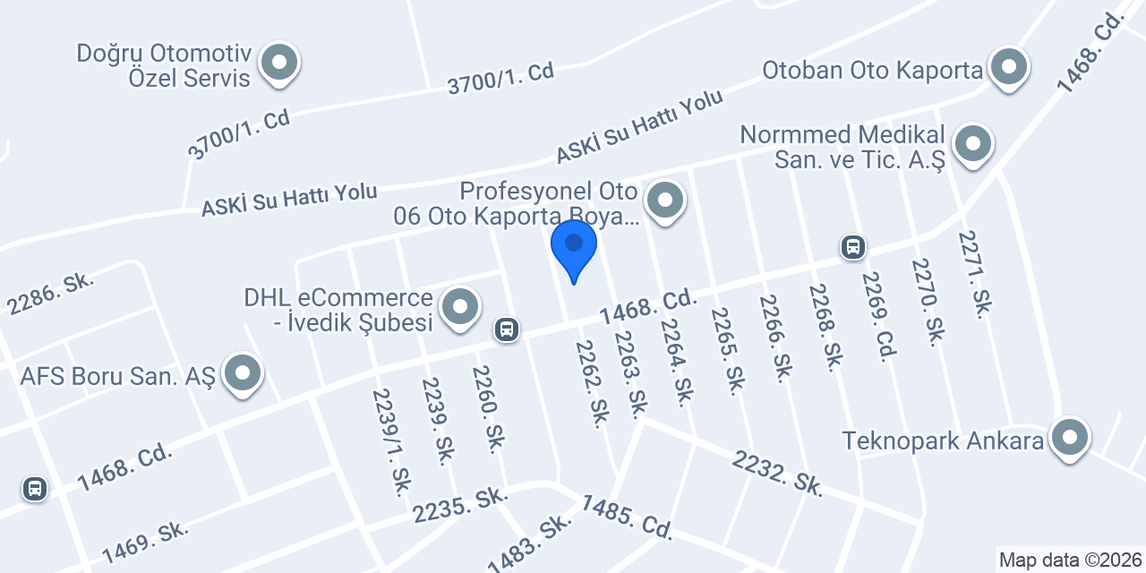 Asil Motorlu Araçlar konumu