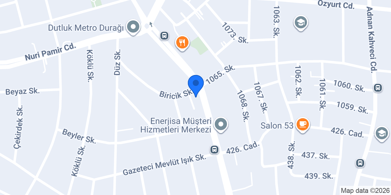 Cafe Salon Biricik konumu