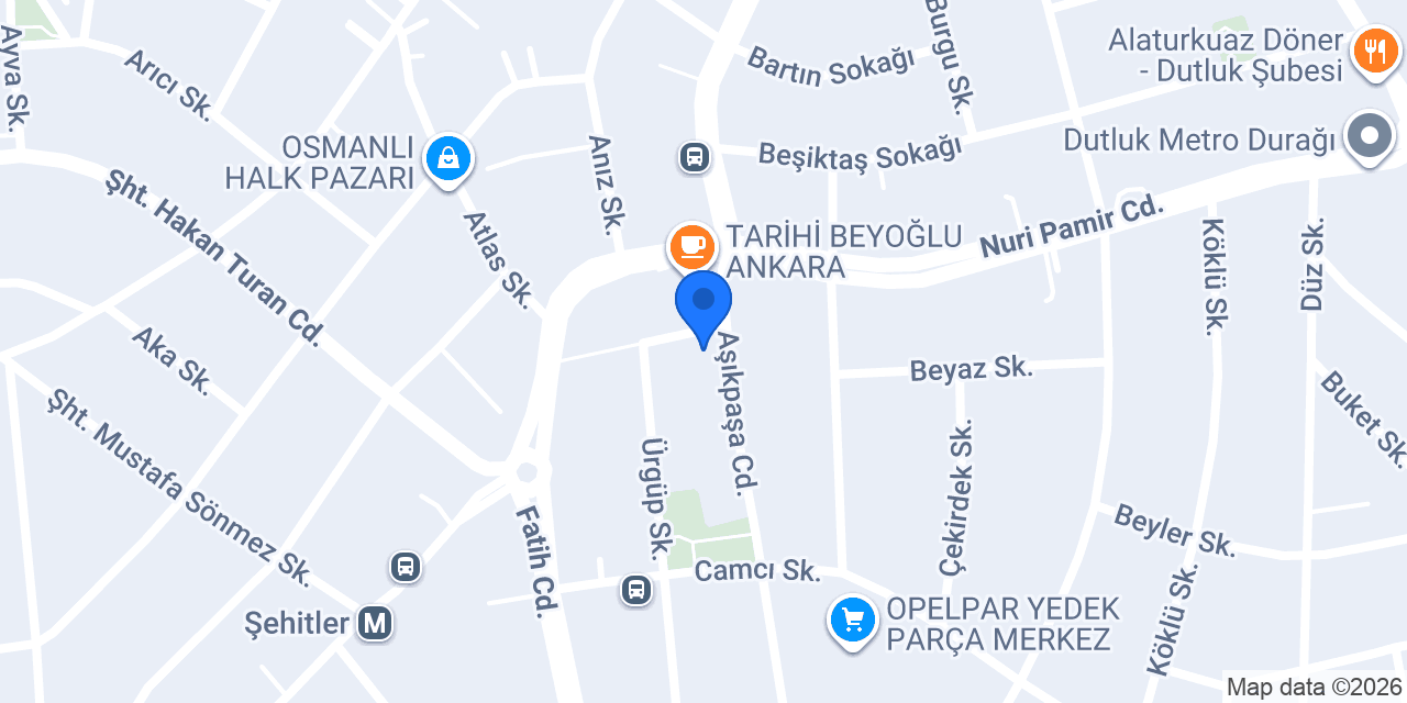 Yeni Lalezar Düğün Salonu konumu