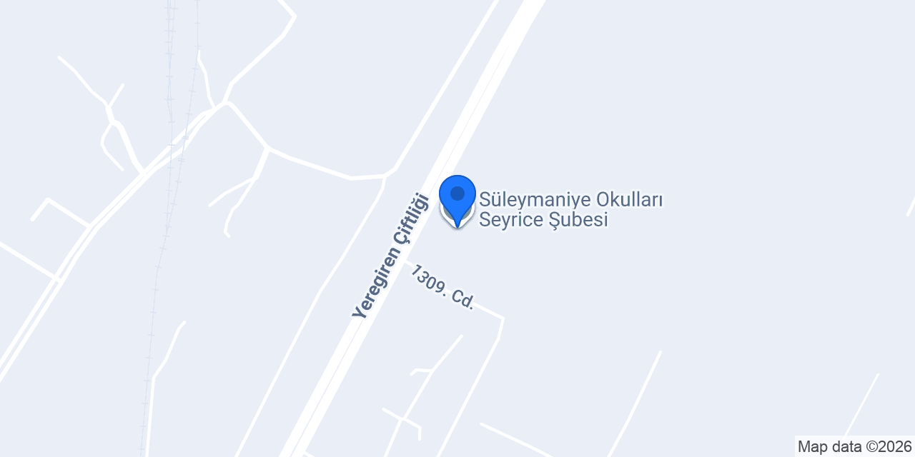 Süleymaniye Okulları Seyrice Şubesi konumu
