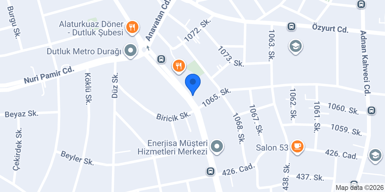 Orhan Erkek Kuaförü konumu