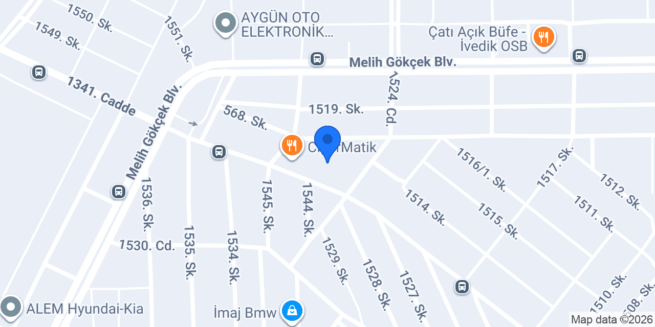 Akbak Yedek Parça konumu