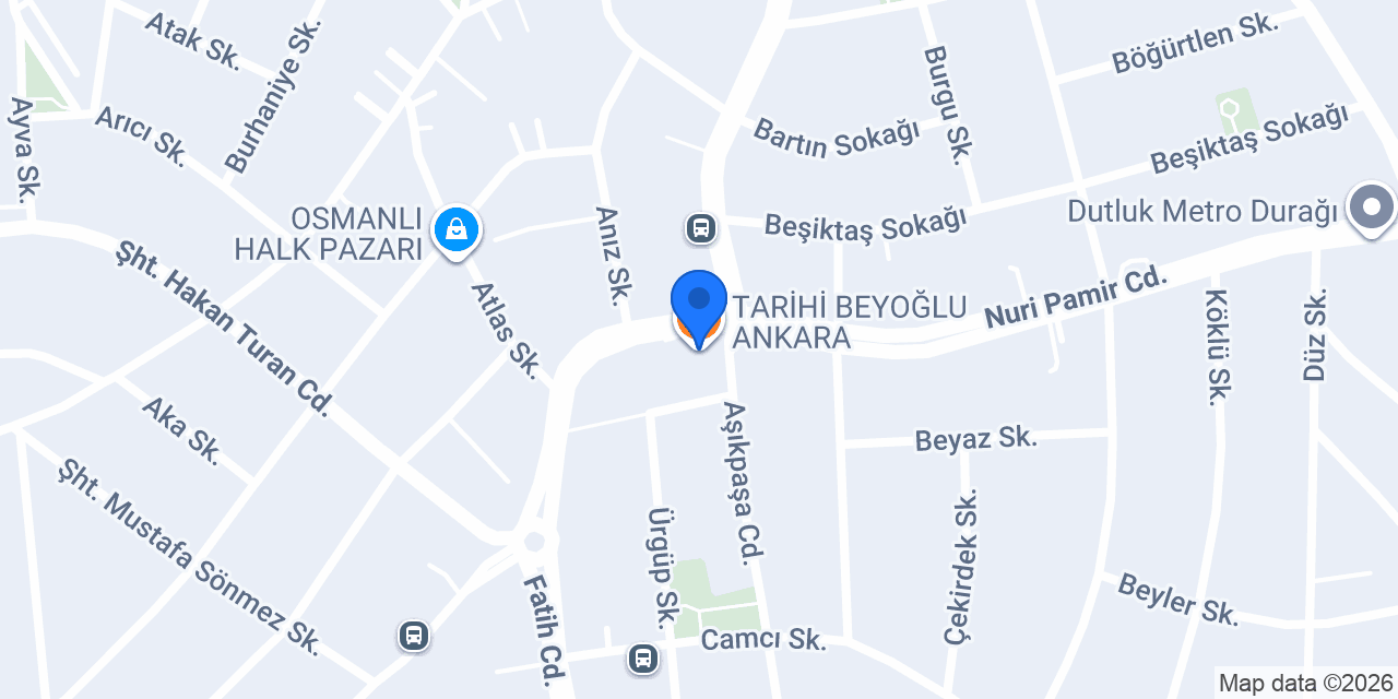 TARİHİ BEYOĞLU ANKARA konumu