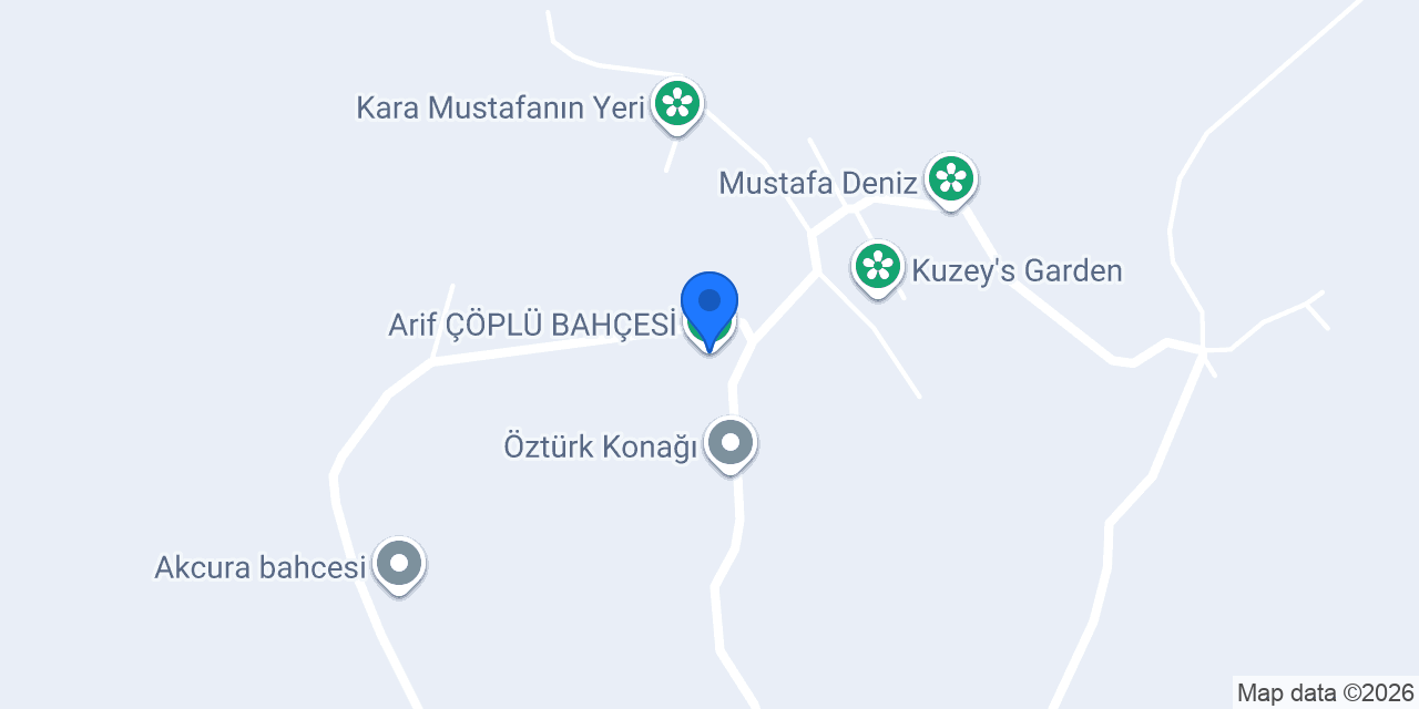 Arif ÇÖPLÜ BAHÇESİ konumu