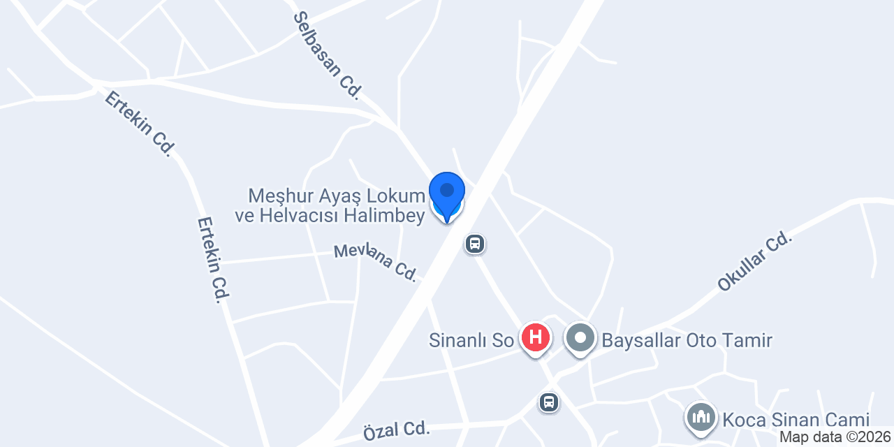 Meşhur Ayaş Lokum ve Helvacısı Halimbey konumu