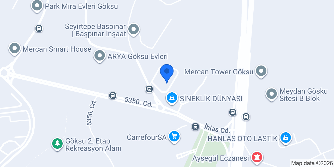 Küçük Dahiler Akademi Göksu Şube konumu