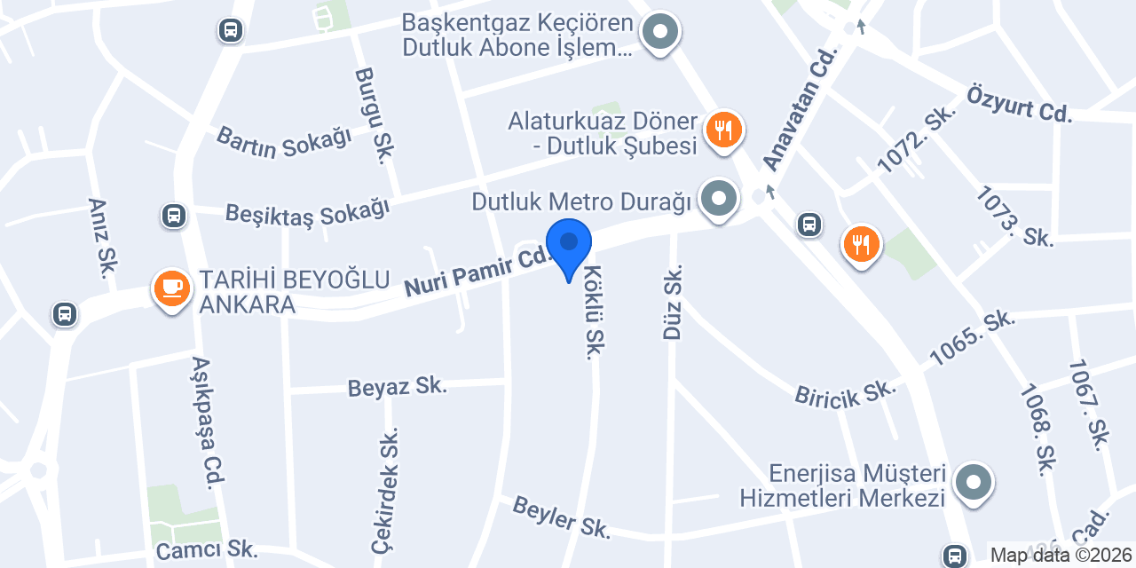 Hacı İsmailoğlu Keçiören Şube konumu