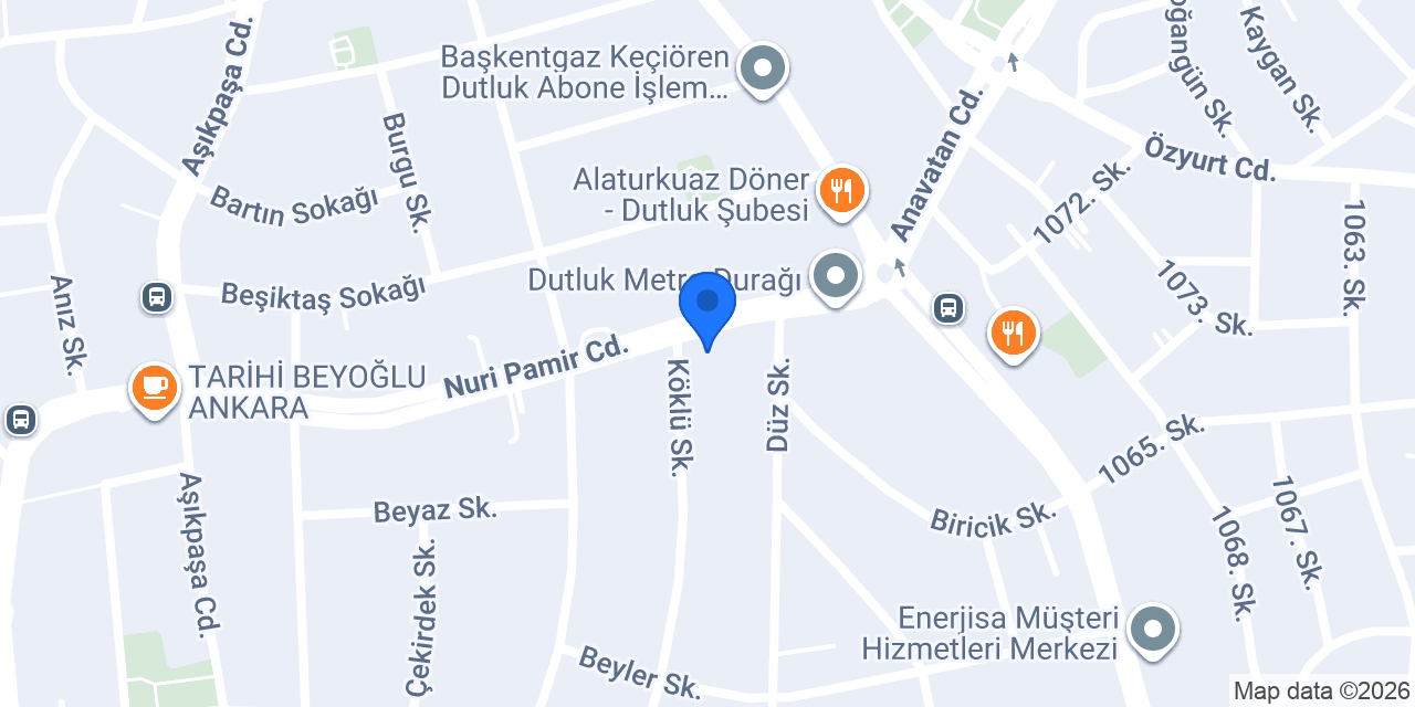 Lokman Hekim Dutluk konumu