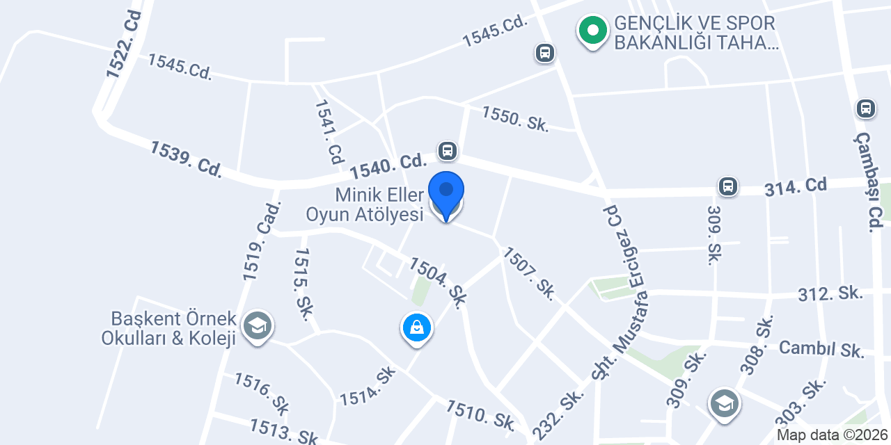 Minik Eller Oyun Atölyesi konumu