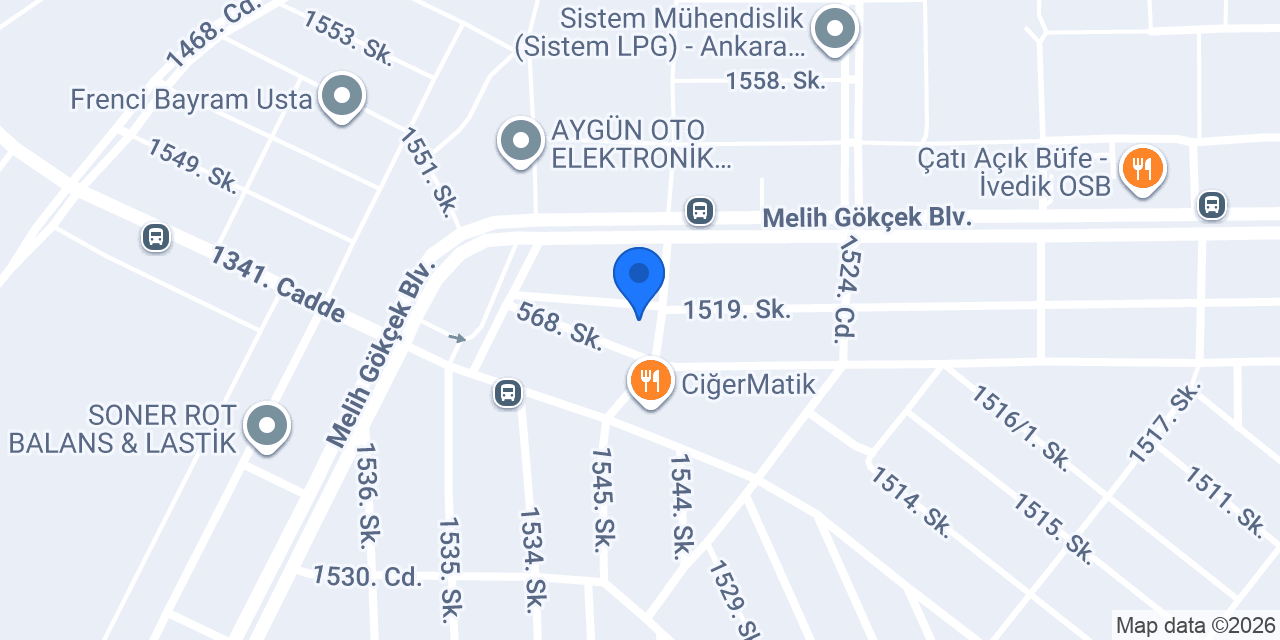 Gür Otomotiv konumu