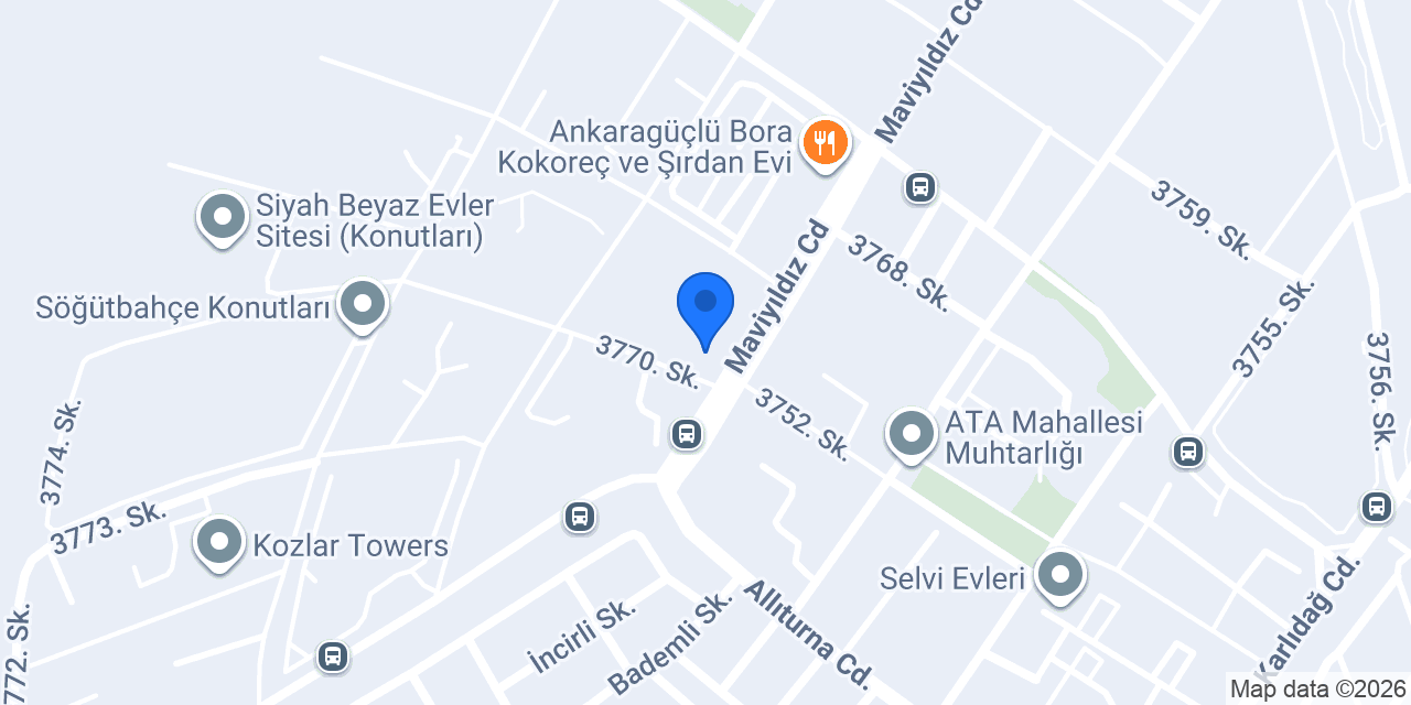 Ekmek Evi konumu