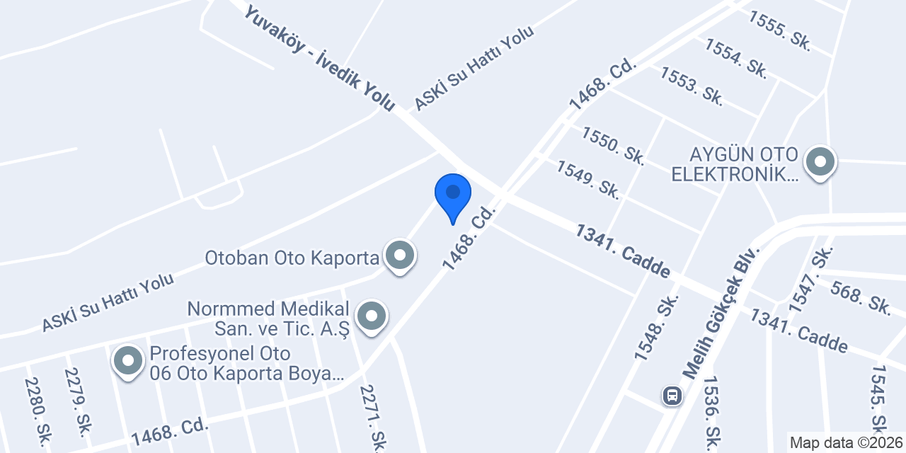 Ünlüler Oto Lastik konumu