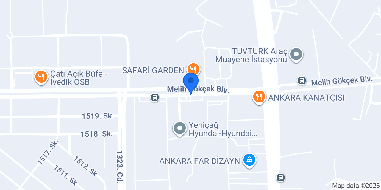Tatlı Dilim İvedik Sanayi Şubesi konumu