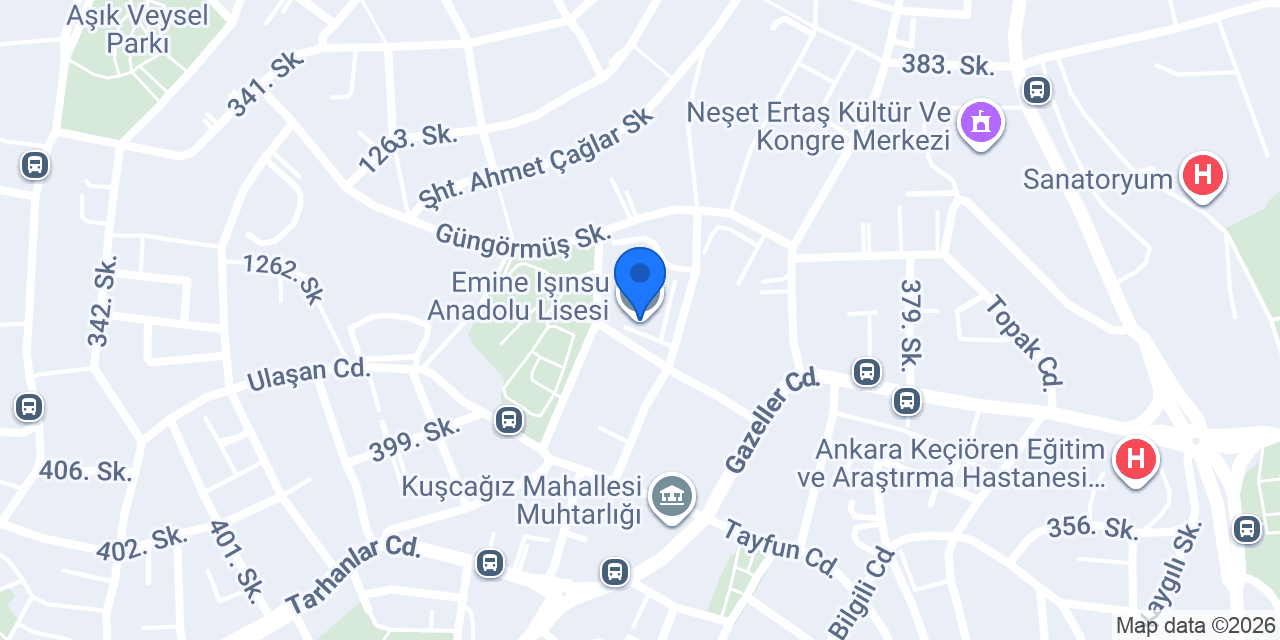 Emine Işınsu Anadolu Lisesi konumu