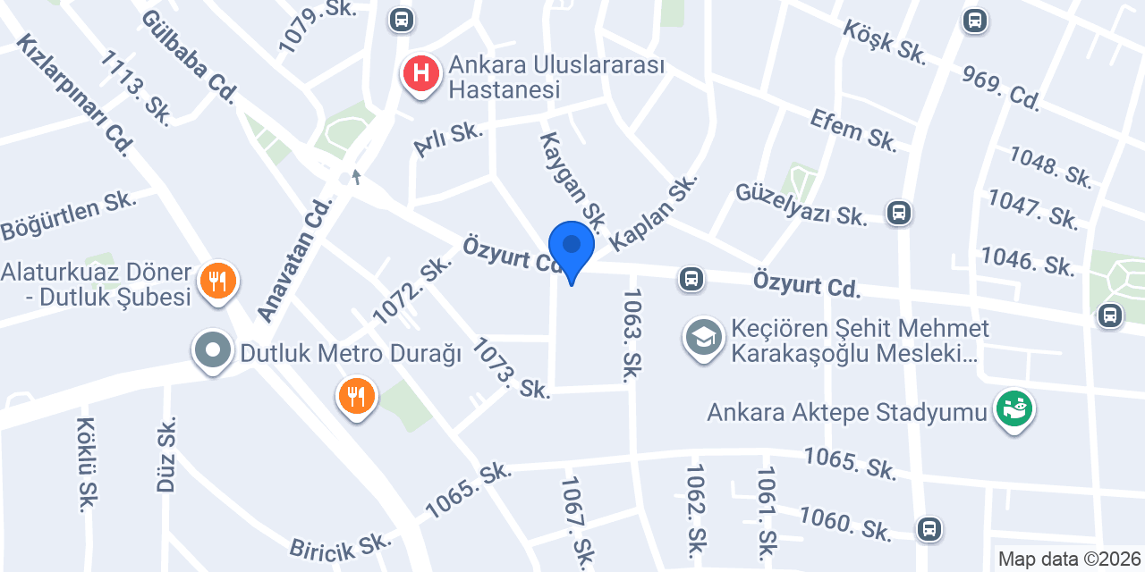 Özel Aktepe Sürücü Kursu konumu