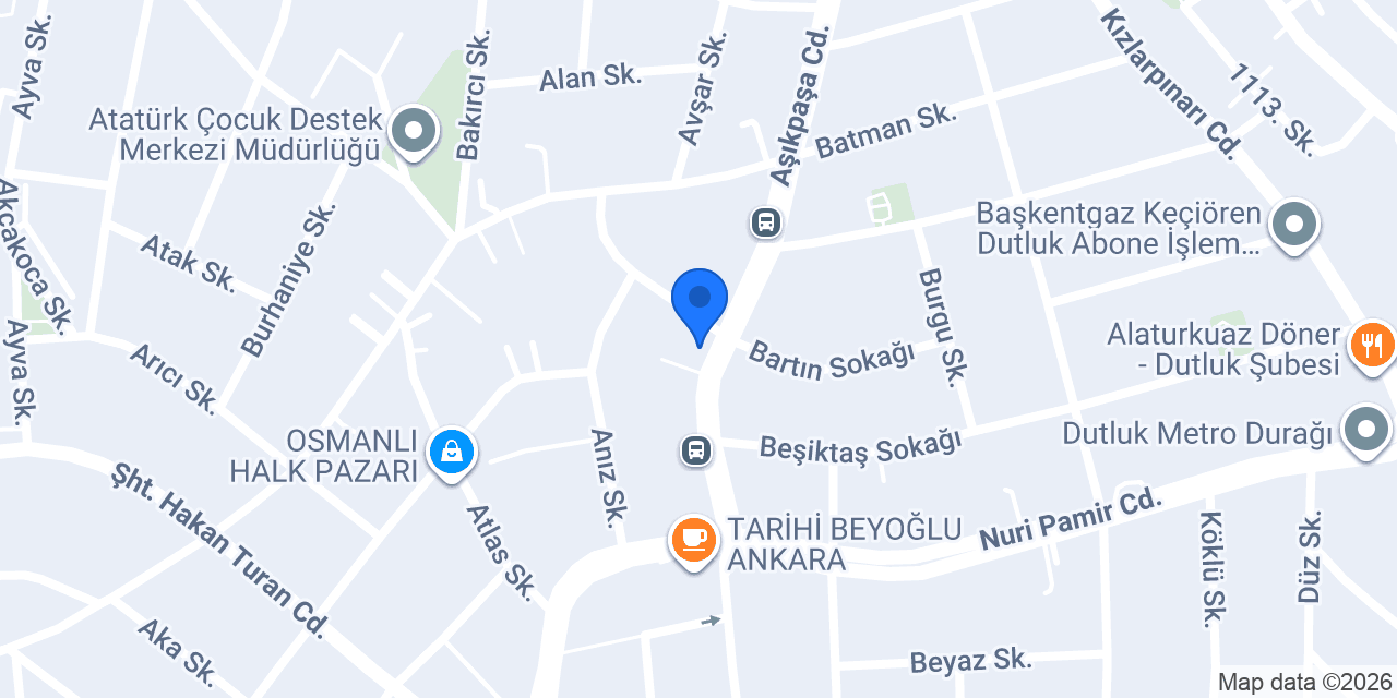 Özince Hırdavat konumu