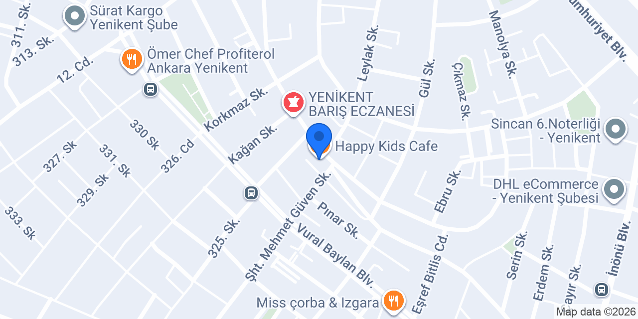 Happy Kids Cafe konumu