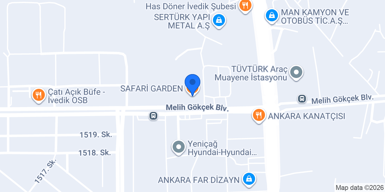 SAFARİ GARDEN konumu