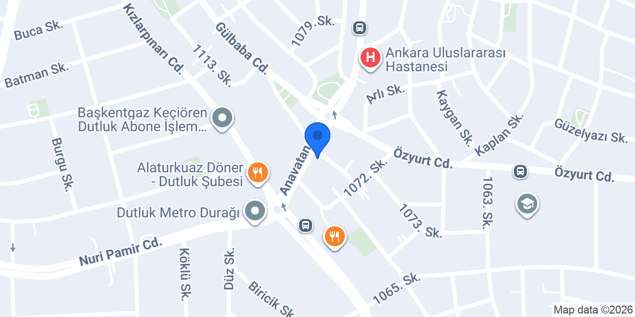 Özlem Çiçekçilik konumu