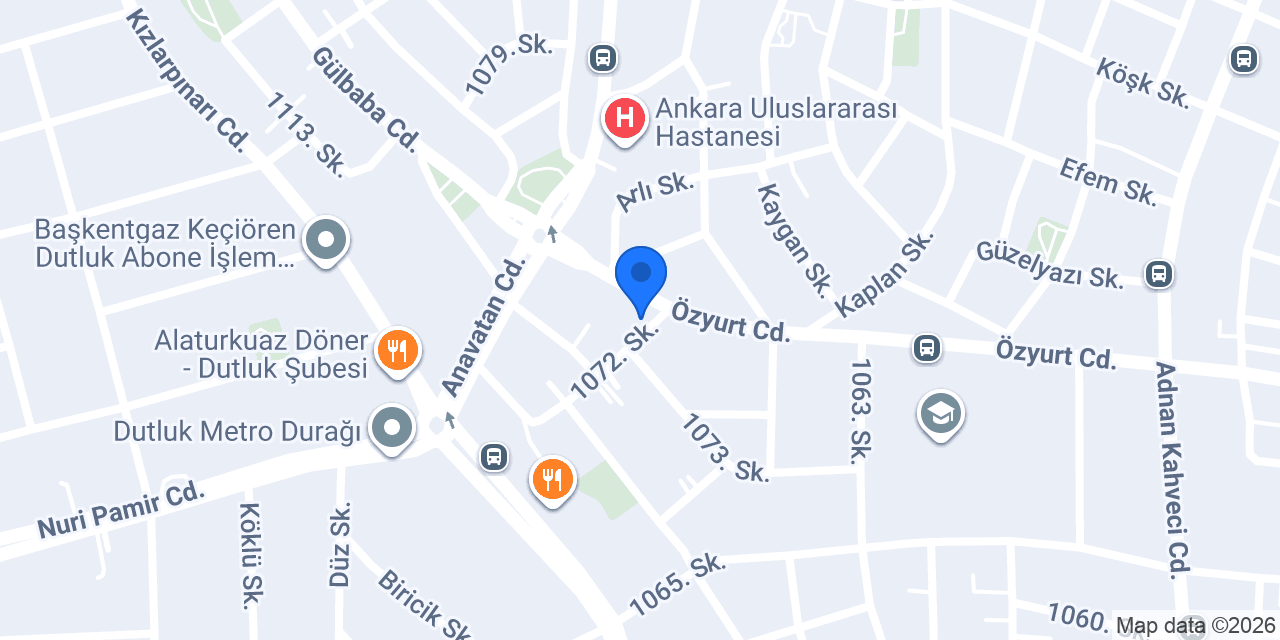 Dekomos Yapı Dekorasyon/Keçiören konumu