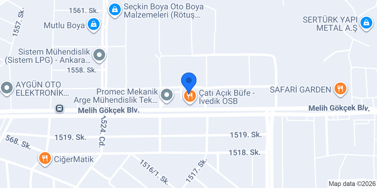 24 Yemek Yönetimi konumu
