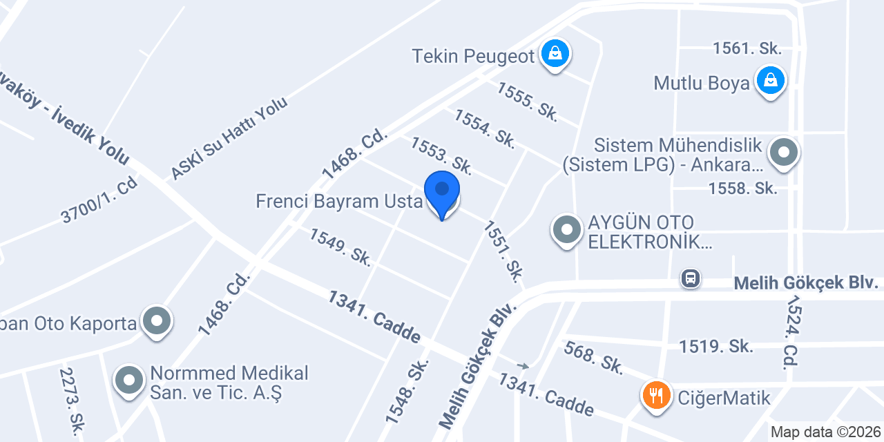 Frenci Bayram Usta konumu
