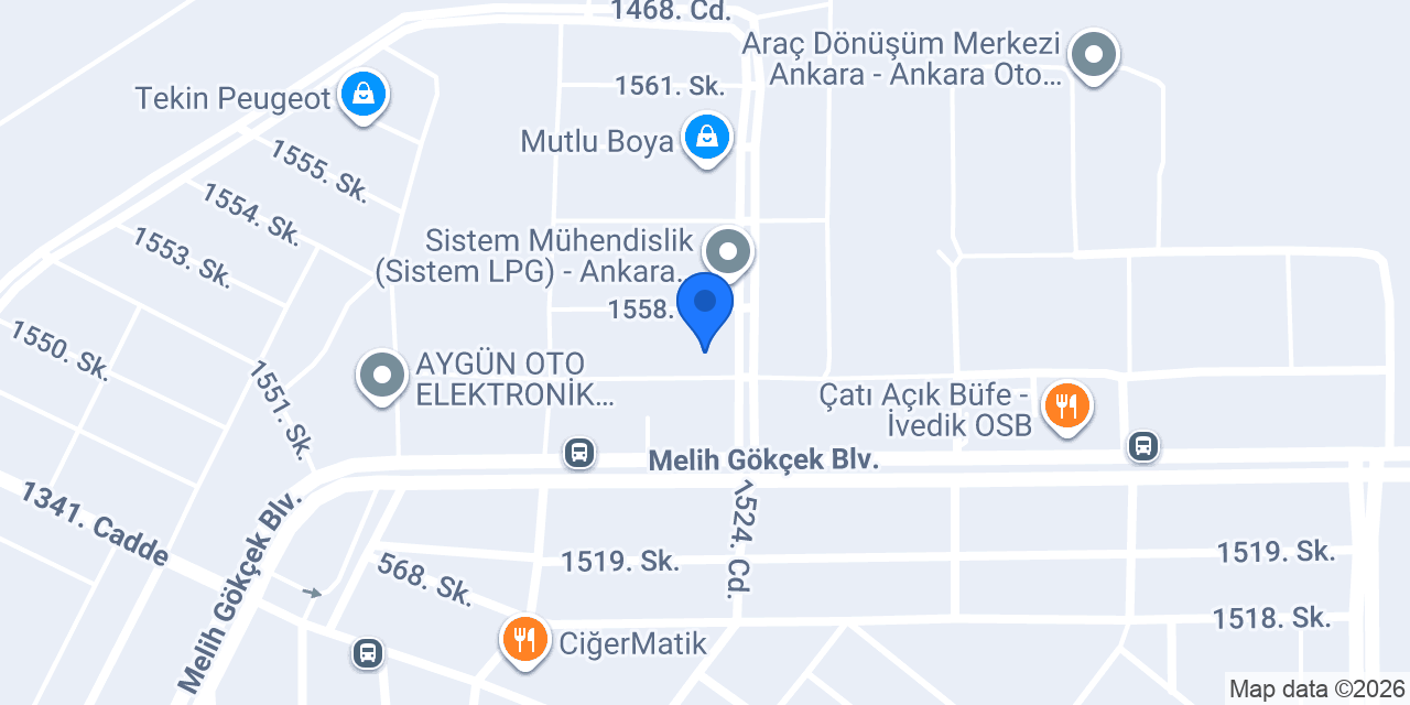 Özgür Opel Chevrolet Servis konumu