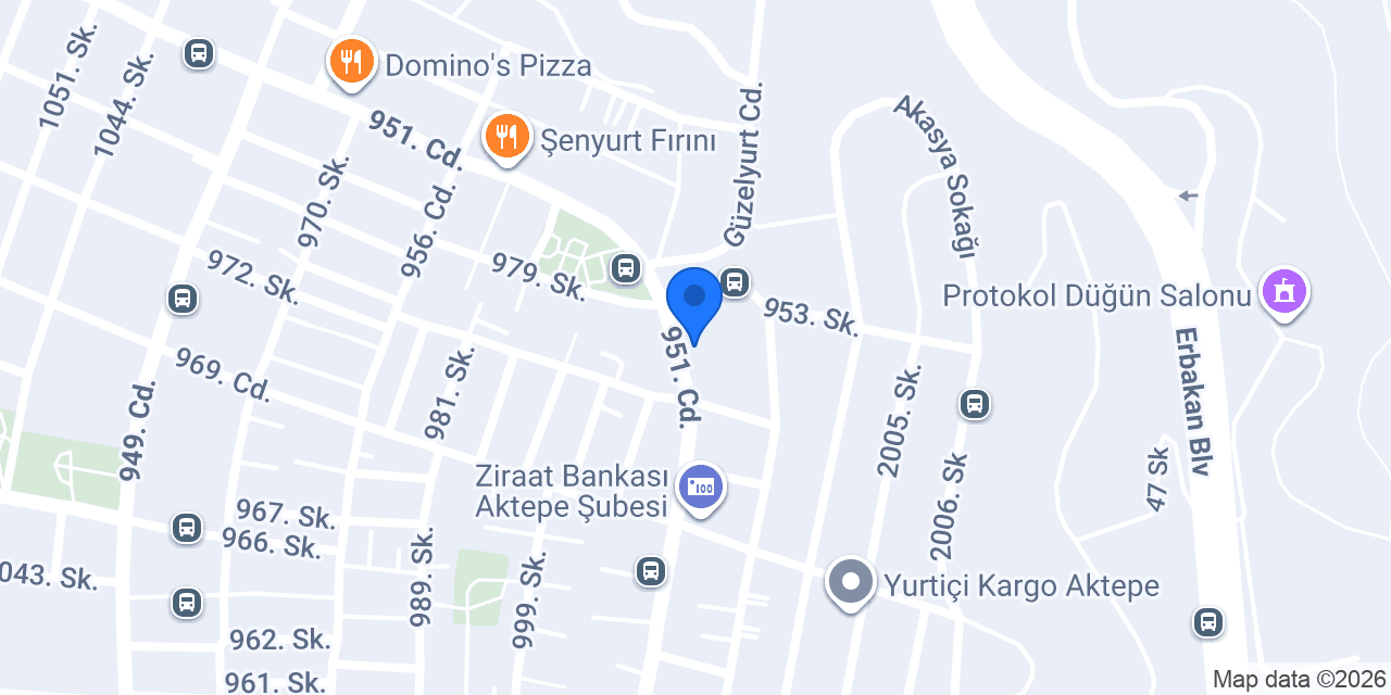 GÜL ÇEYİZEVİ VE TERZİ konumu