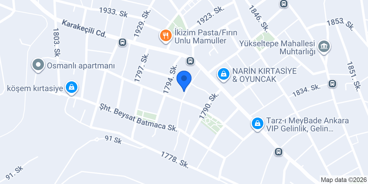 Mehmet Erkek Kuaförü konumu