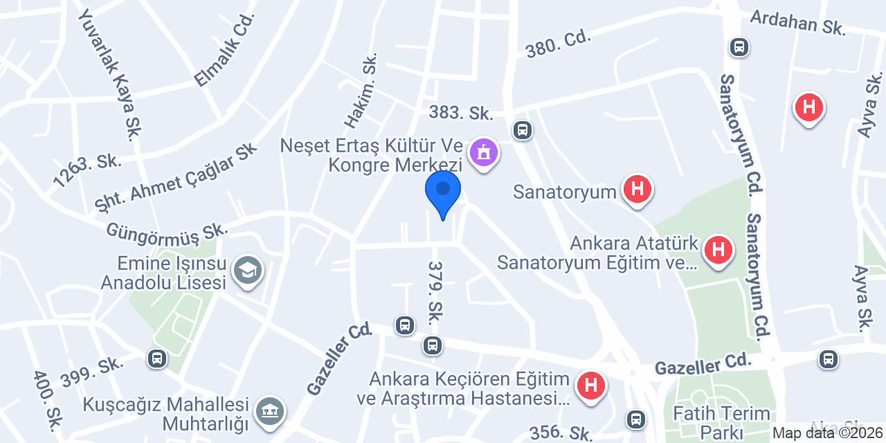 Cargox Keçiören Şubesi konumu