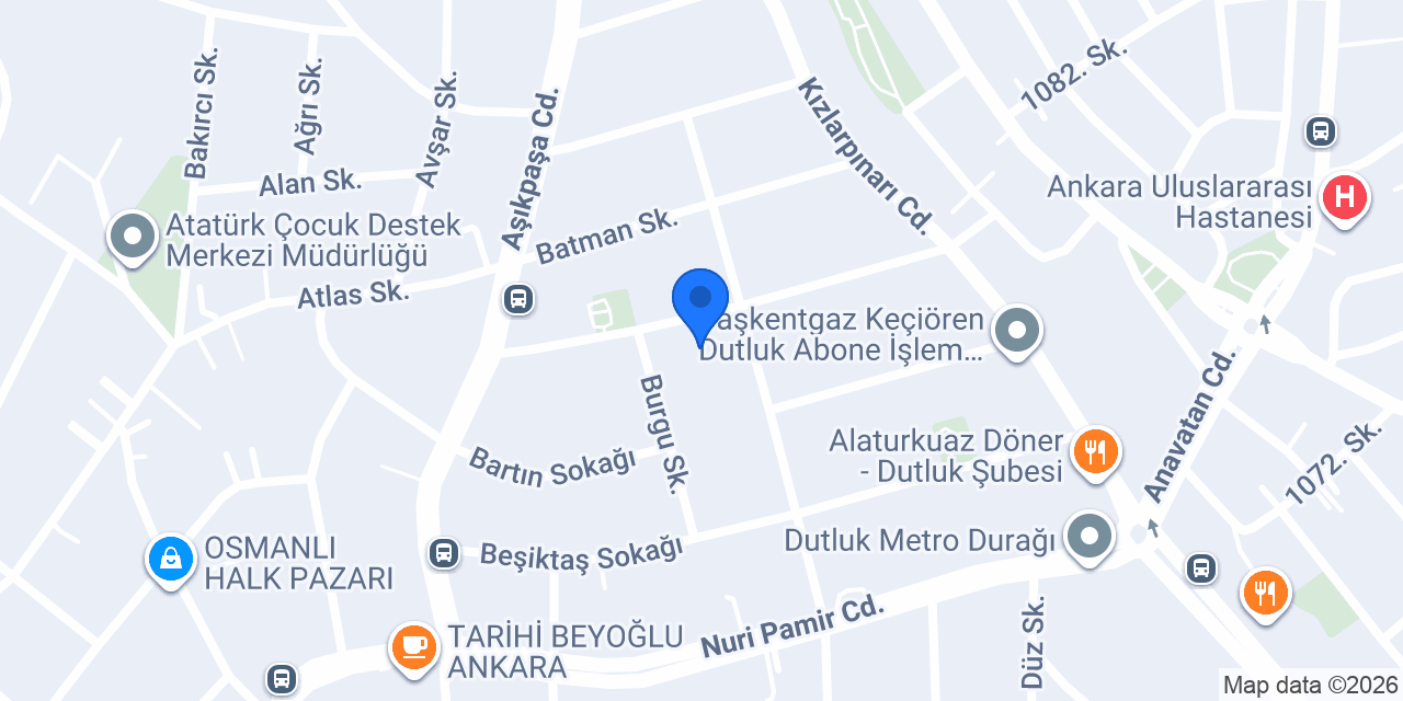 Çelikel sıhhi tesisat konumu