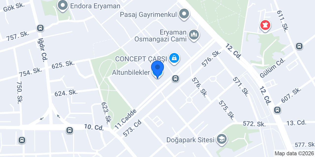 Altunbilekler konumu