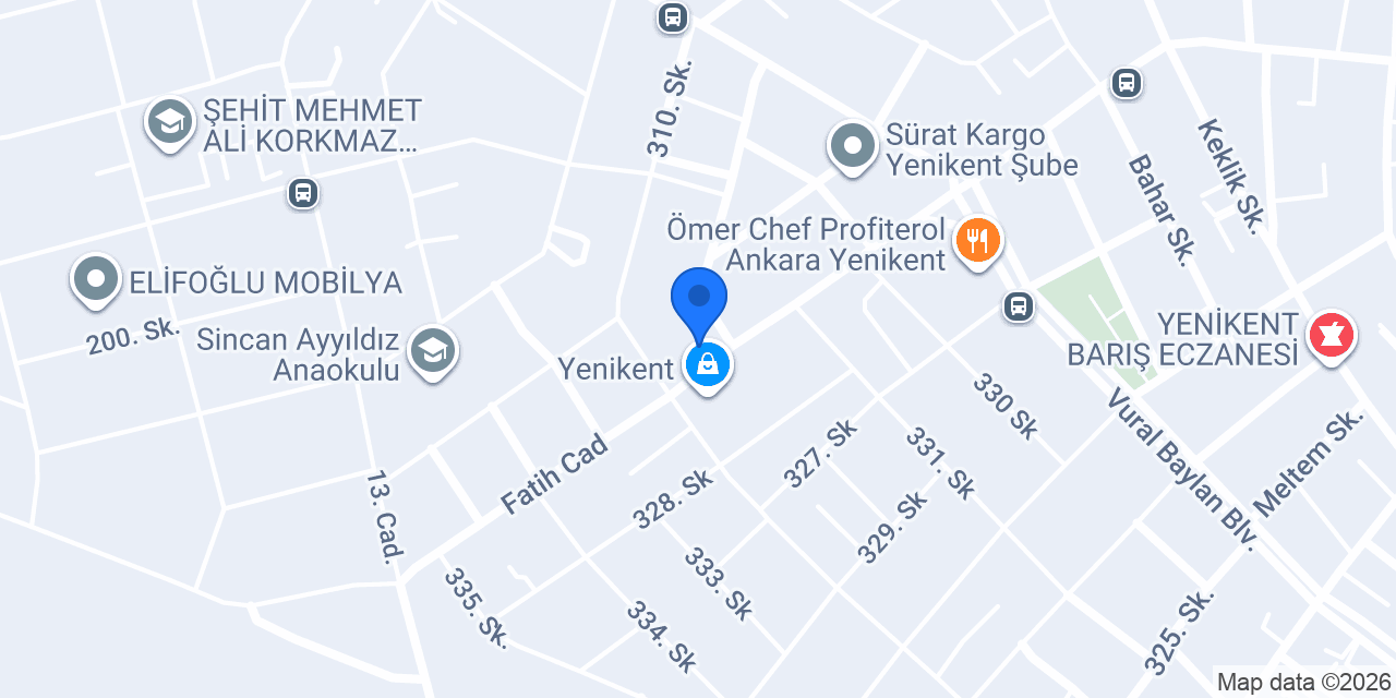 YENİKENT BATI EMLAK konumu