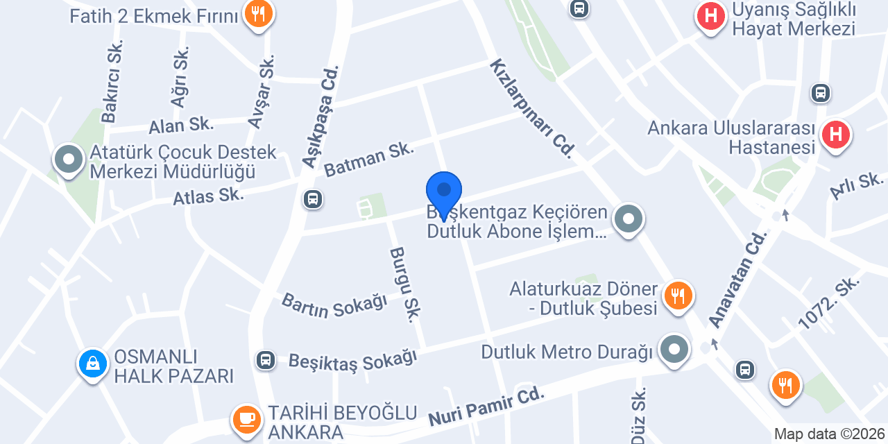 KG Turizm Havaalanı Transfer konumu