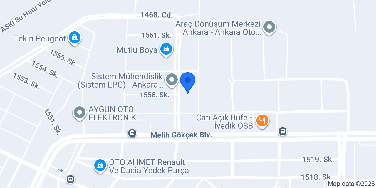 Özgür Ford Özel Servis konumu