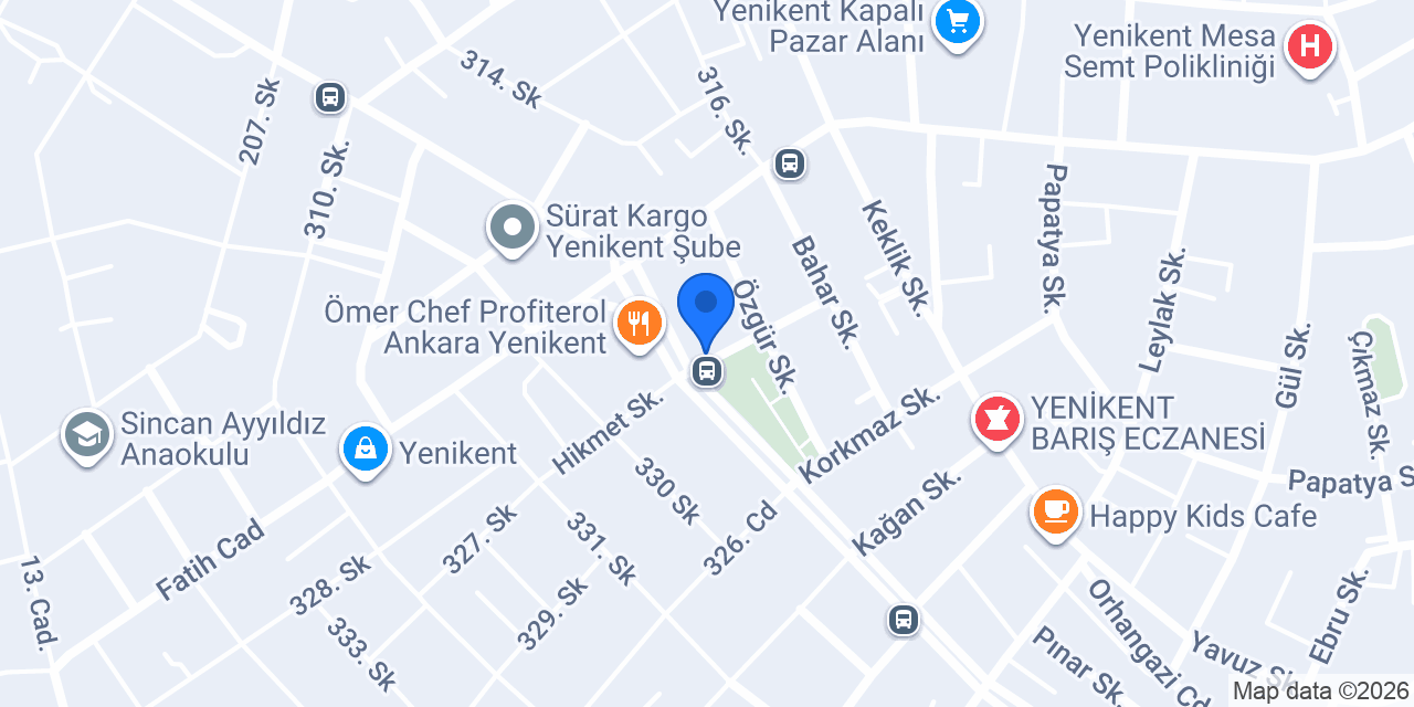 YK Garage konumu