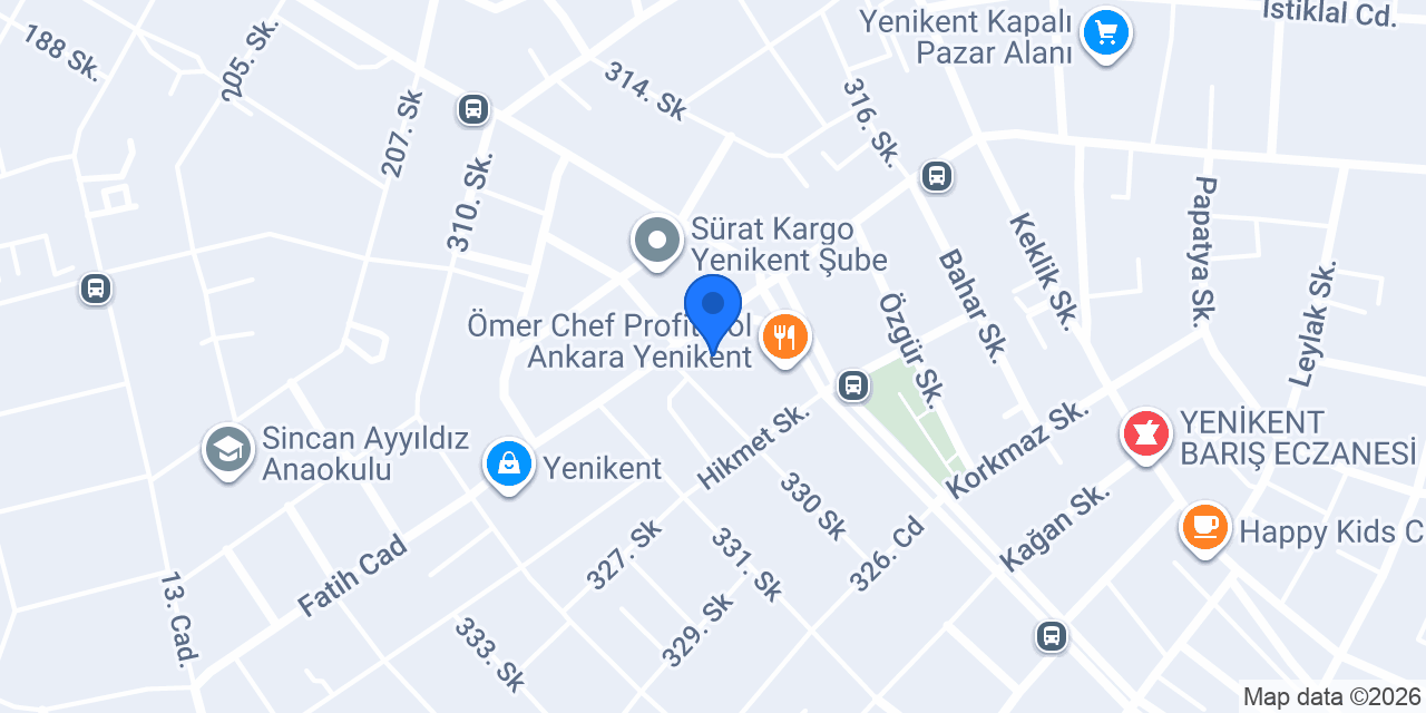 Yenikent Sağlık Kabini konumu
