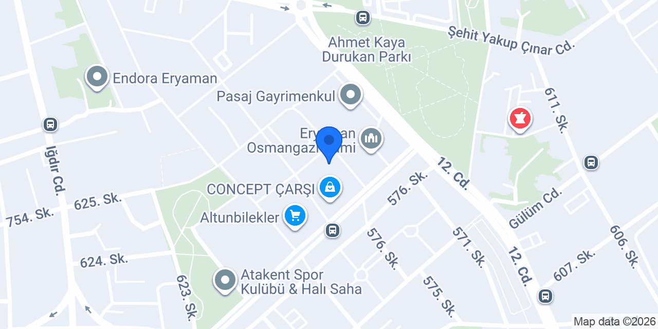 Burhan Erkek Kuaförü konumu
