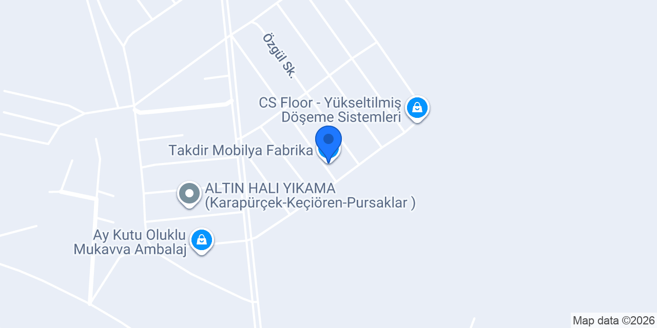 Takdir Mobilya Fabrika konumu