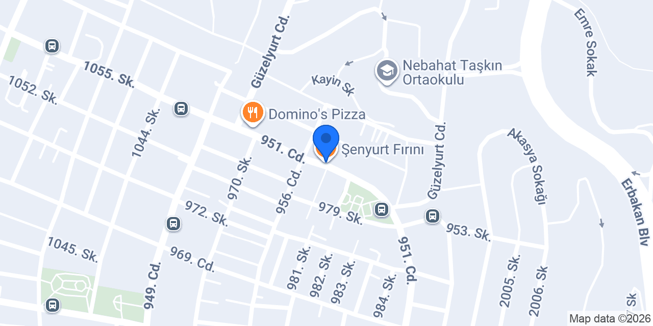 Şenyurt Fırını konumu