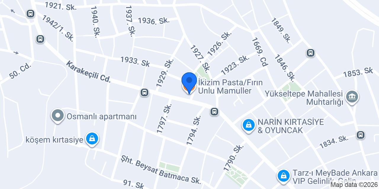 İkizim Pasta/Fırın Unlu Mamuller konumu